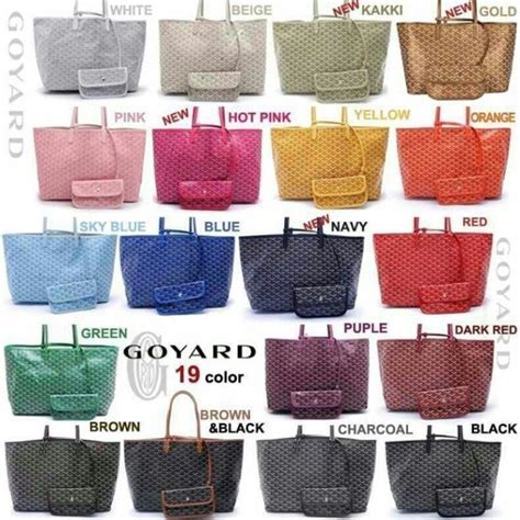 goyard tote colors.